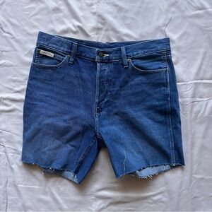 Calvin Klein Blue Jean Shorts for Men